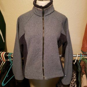 Kuhl Vintage Alf Glacier Fleece Jacket Full Zip Women’s Medium Blue